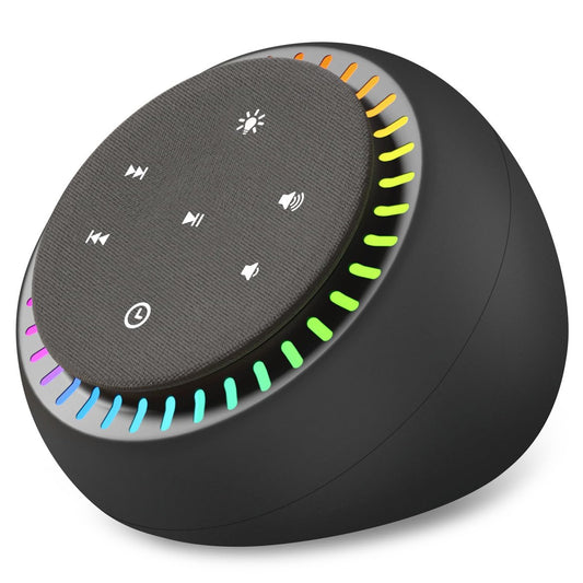 DreamSky Klangmaschine für Schlaf, Weißes Rauschen für Erwachsene & Baby, Brauner Rauschen Fan für Büro Privatsphäre & Geräuschunterdrückung, 26 Klänge & RGB Nachtlicht, USB-C betrieben für Zuhause Reisen