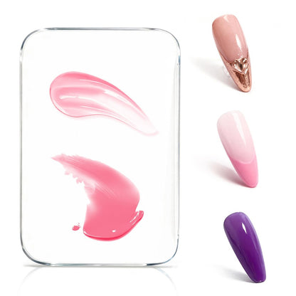 RAQEHO Acryl-Nagel-Palette – Transparente Nagelgel-Poliermischpalette für Nagelkunst, Make-up-Mischschale, Maniküre-Werkzeug (3,15"×4,72")