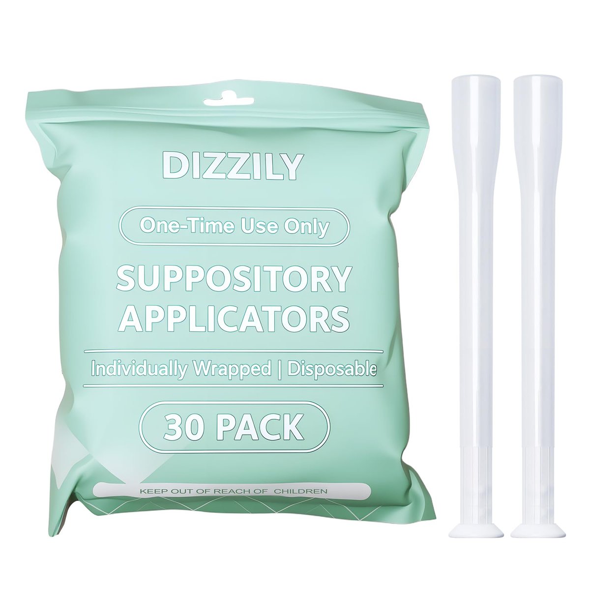 Dizzily 30 Stück Einweg-Applikatoren für Vaginalzäpfchen – einzeln verpackt, hygienisch – passend für die meisten Borsäure-Zäpfchen, Pillen, Tabletten, Kapseln und Damenpflege-Applikatoren