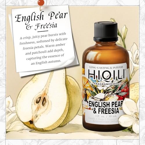 HIQILI Birne & Freesie Duftöl für Parfüm, Kerzen- und Seifenherstellung, süßer Duft für Diffuser, Raumspray - 30 ml