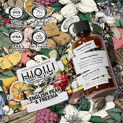 HIQILI Birne & Freesie Duftöl für Parfüm, Kerzen- und Seifenherstellung, süßer Duft für Diffuser, Raumspray - 30 ml