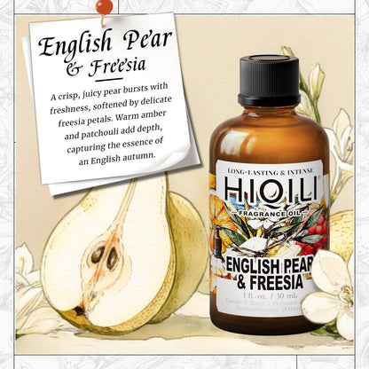 HIQILI Birne & Freesie Duftöl für Parfüm, Kerzen- und Seifenherstellung, süßer Duft für Diffuser, Raumspray - 30 ml