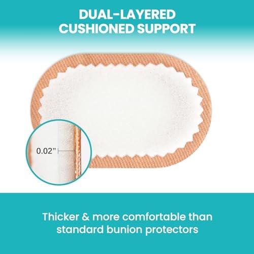 Promifun Foam Bunionenpads zum Tragen mit Schuhen - 27 Stück Ballenzehenkissen - Moleskin schützt die Füße für Damen und Herren - Klebemitte (Mehrfachgrößen)