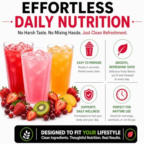 ProtiFit High Protein Fruchtpulver Mix, 15g Protein, Zuckerfrei, Kalorienarm, Ideal Protein kompatibel, 7 Portionen (Variety Pack)