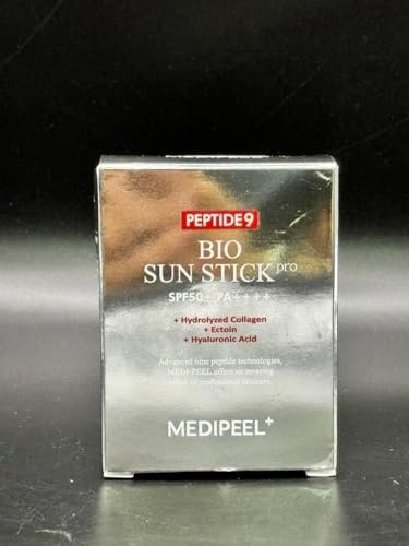 MEDIPEEL Peptide 9 Bio Sonnenschutz Stick Pro – Anti-Falten & UV-Schutz SPF50+, 0,71 Unzen