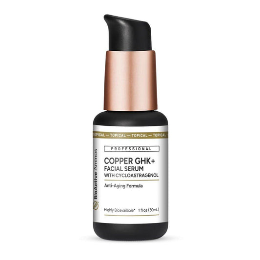 Quicksilver Scientific Copper GHK+ Gesichtsserum mit Cycloastragenol - Kupferpeptid-Serum für gesunde Haut - Glatter Teint & Glow - Glutenfrei, vegan & nicht-GVO - 30 ml