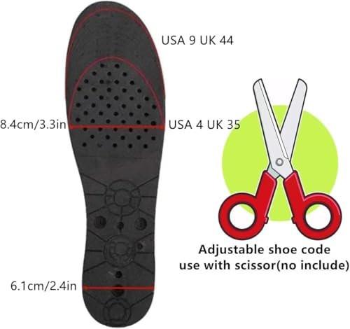 QUORYTH Höhenverstellbare Einlegesohlen 2-Schicht Air-Up Schuhheber 4,5 cm Absatzerhöhung für Herren und Damen