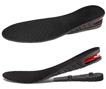 QUORYTH Höhenverstellbare Einlegesohlen 2-Schicht Air-Up Schuhheber 4,5 cm Absatzerhöhung für Herren und Damen