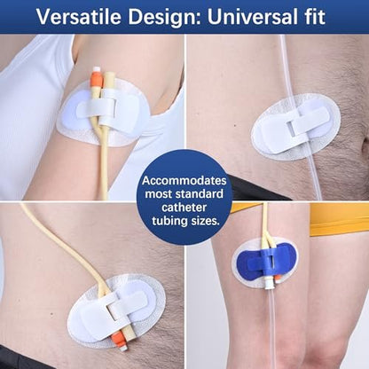BeHerk Foley-Katheter-Fixierpflaster, selbstklebender Katheterhalter für Urinbeutel, PEG-/Ernährungssondenhalter, 10er-Pack