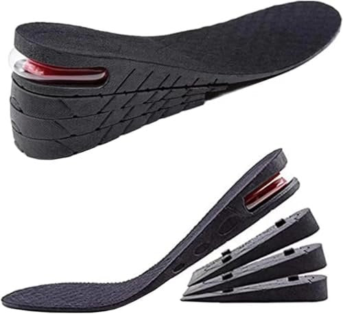 4-Lagen Höhenverstellbare Einlegesohlen 7,5 cm – Luftpolster-Schuhheber für Männer und Frauen