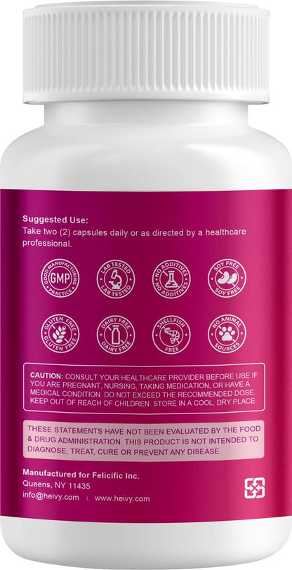 Heivy Kaliumpräparat 1020 mg, Kaliumbicarbonat, unterstützt Elektrolytgleichgewicht, Muskelfunktion & Herzgesundheit, hergestellt in USA, glutenfrei, nicht-GVO, 120 vegane Kapseln