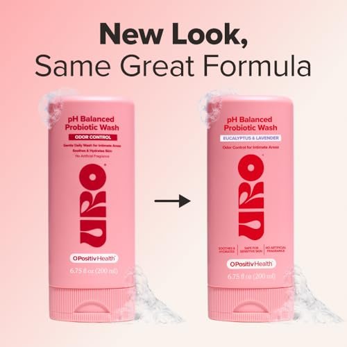 O Positiv URO pH-Balancierte Intimwaschlotion mit Probiotika – Geruchskontrolle, pH-Gleichgewicht, Trockenheit & Reizungen – 200 ml (1er-Pack)