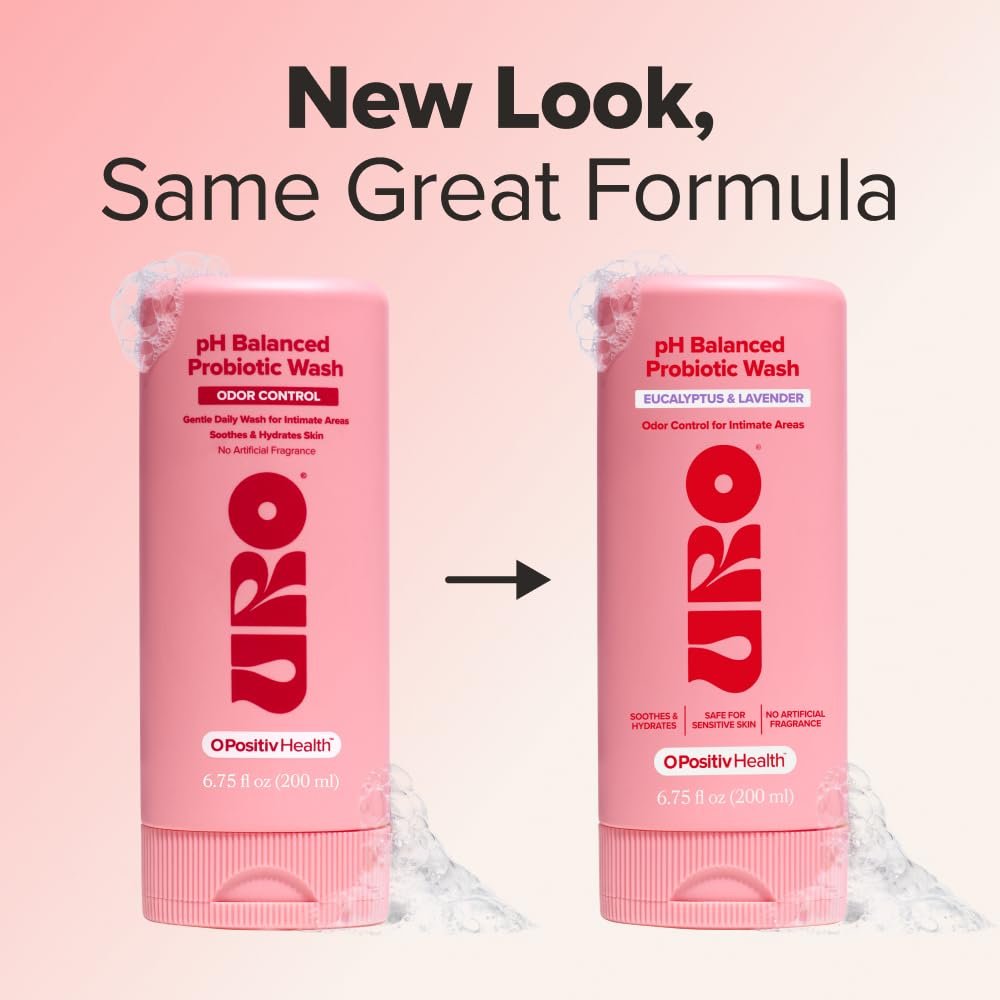 O Positiv URO pH-Balancierte Intimwaschlotion mit Probiotika – Geruchskontrolle, pH-Gleichgewicht, Trockenheit & Reizungen – 200 ml (1er-Pack)
