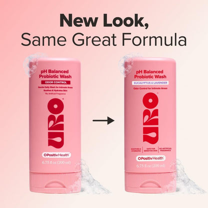 O Positiv URO pH-Balancierte Intimwaschlotion mit Probiotika – Geruchskontrolle, pH-Gleichgewicht, Trockenheit & Reizungen – 200 ml (1er-Pack)