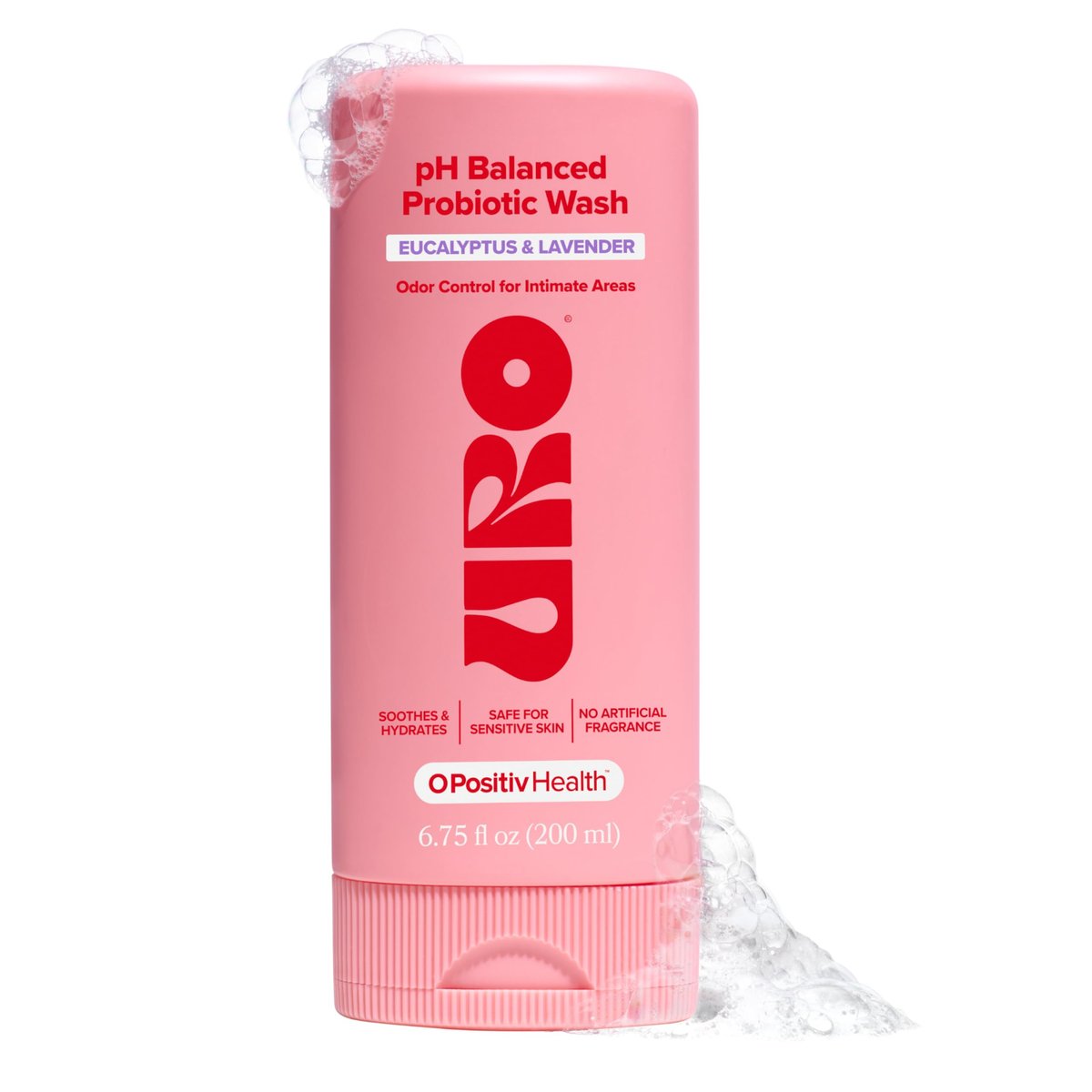 O Positiv URO pH-Balancierte Intimwaschlotion mit Probiotika – Geruchskontrolle, pH-Gleichgewicht, Trockenheit & Reizungen – 200 ml (1er-Pack)