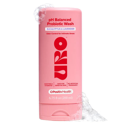 O Positiv URO pH-Balancierte Intimwaschlotion mit Probiotika – Geruchskontrolle, pH-Gleichgewicht, Trockenheit & Reizungen – 200 ml (1er-Pack)