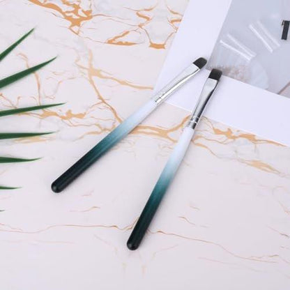 2er Set Nagelreinigungsbürste, professioneller Nagel-Pinsel mit flachem Kopf zum Entfernen von Gelpolitur und Reinigen von Fehlern auf der Nagelhaut