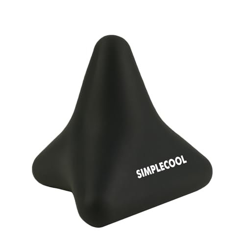 Manuelles Triggerpunkt-Massagegerät – kleiner Massageball für tiefe Gewebemassage, myofasziale Entspannung, Fuß, Plantarfasziitis, Muskelknoten, Psoas, Hüftbeuger, Iliacus – 3×2,6 Zoll (Schwarz)