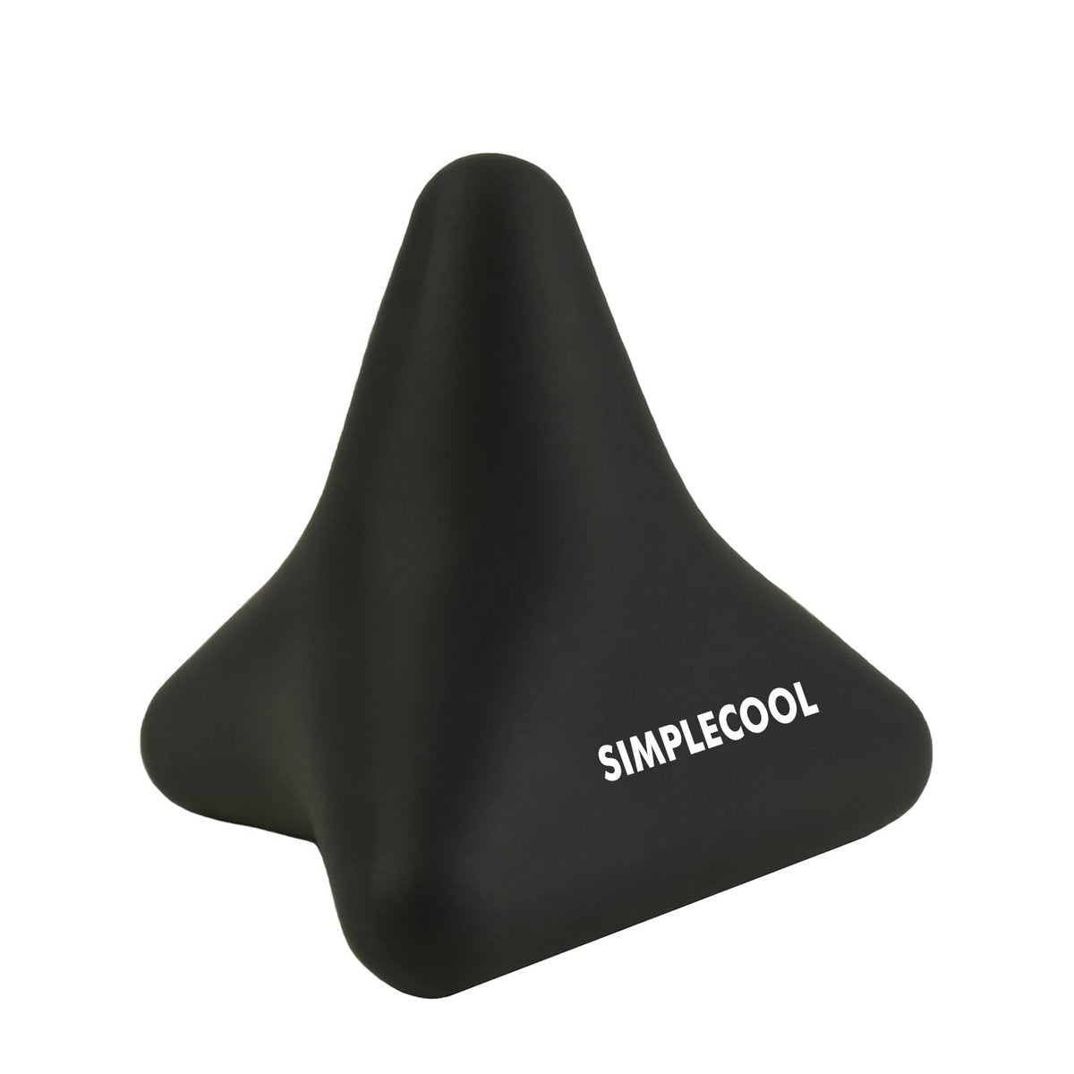 Manuelles Triggerpunkt-Massagegerät – kleiner Massageball für tiefe Gewebemassage, myofasziale Entspannung, Fuß, Plantarfasziitis, Muskelknoten, Psoas, Hüftbeuger, Iliacus – 3×2,6 Zoll (Schwarz)