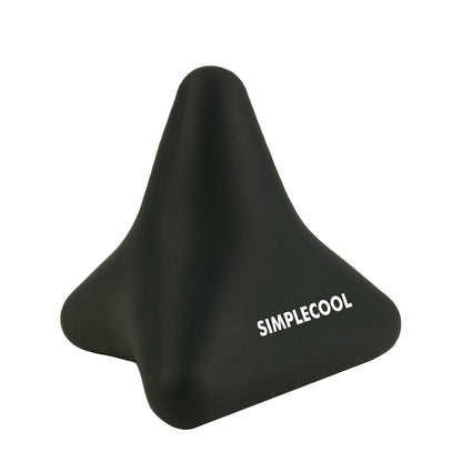 Manuelles Triggerpunkt-Massagegerät – kleiner Massageball für tiefe Gewebemassage, myofasziale Entspannung, Fuß, Plantarfasziitis, Muskelknoten, Psoas, Hüftbeuger, Iliacus – 3×2,6 Zoll (Schwarz)