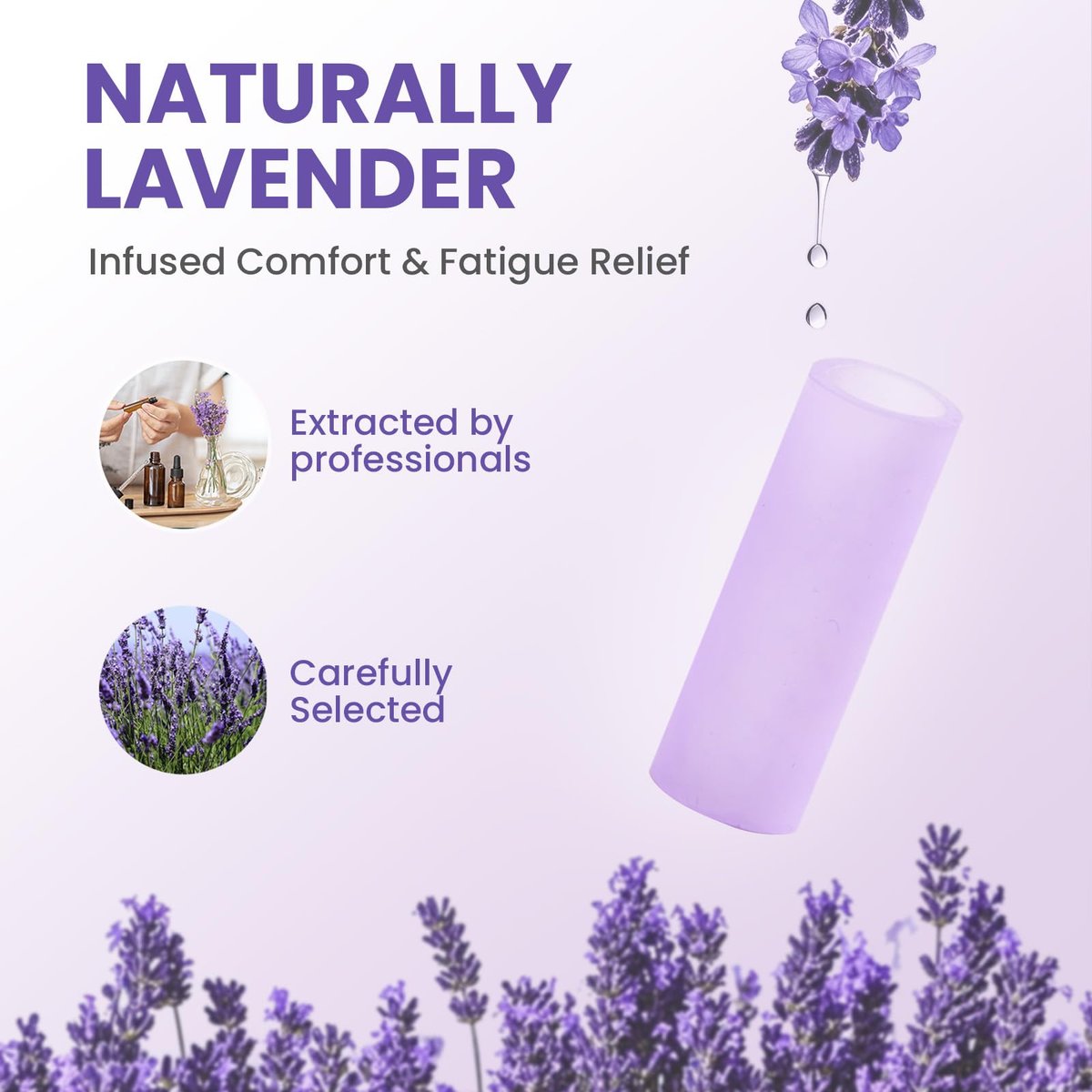 Kimihome 20 Stück Gel-Fingerschutz-Hüllen – Silikon-Fingerhüllen mit Lavendelextrakt – Fingerkuppen-Bandagen zur Linderung von Fingerspringen, Hühneraugen, Blasen und Hornhaut (Lila)