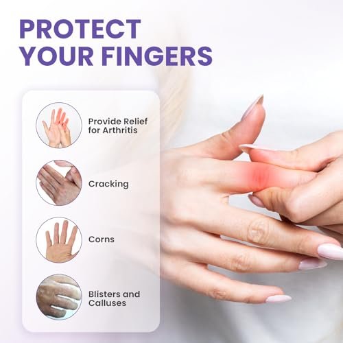 Kimihome 20 Stück Gel-Fingerschutz-Hüllen – Silikon-Fingerhüllen mit Lavendelextrakt – Fingerkuppen-Bandagen zur Linderung von Fingerspringen, Hühneraugen, Blasen und Hornhaut (Lila)