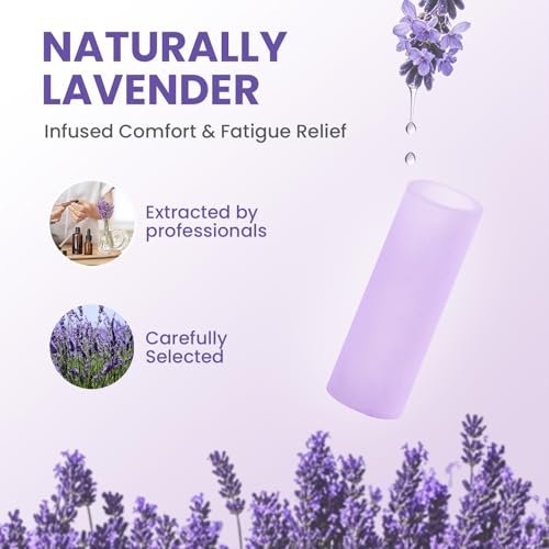 Kimihome 20 Stück Gel-Fingerschutz-Hüllen – Silikon-Fingerhüllen mit Lavendelextrakt – Fingerkuppen-Bandagen zur Linderung von Fingerspringen, Hühneraugen, Blasen und Hornhaut (Lila)