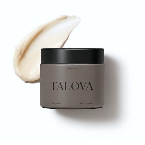 TALOVA Gesichts- und Körperbalsam – Tallow-Feuchtigkeitscreme aus grasgefüttertem Rindertalg für trockene, rissige und empfindliche Haut mit Emu-Öl, natürlich und biologisch, hautfreundlich, nicht giftig, hergestellt in USA