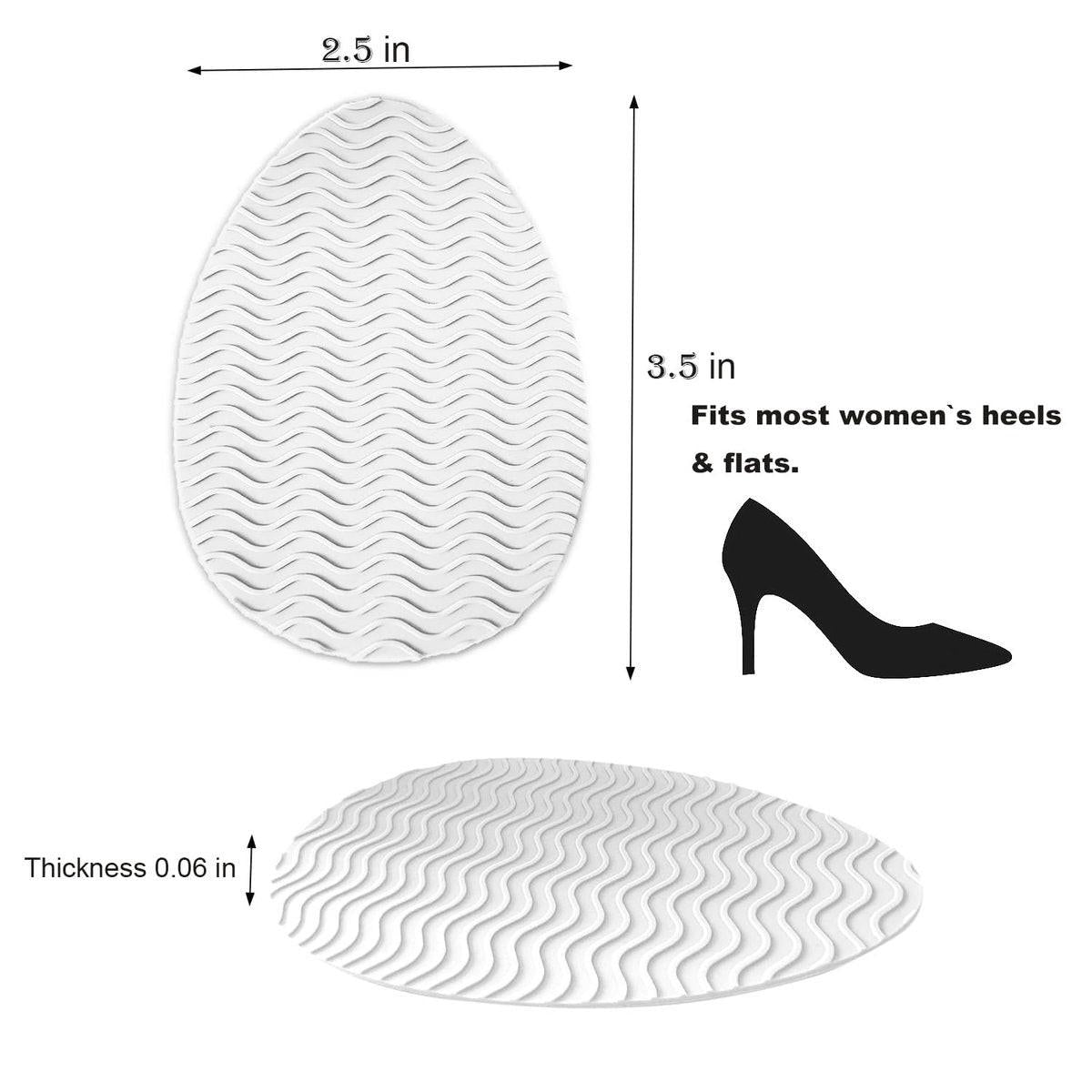 Hockydis Clear Non Slip Schuhpads für Absätze – Rutschfeste Griffeinlagen für Pumps, Stilettos & elegante Schuhe, unsichtbare Traktionsaufkleber für spitze Sohlen