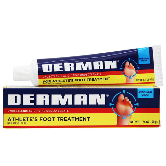 Derman Creme gegen Fußpilz, 1,76 Unzen Tuben (2er-Pack)