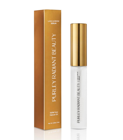 Purely Radiant Beauty Eyelash Growth Serum – Prostaglandin-freier Wimpern- & Augenbrauenverstärker für längere, dichtere Wimpern – Vegan, tierversuchsfrei, auf Rizinusölbasis – Natürliches Wimpernserum für Wachstum