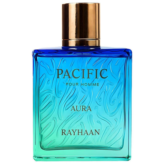 Rayhaan Pacific Aura Eau de Parfum für Herren – Citrus, Aromatisch, Minze, Amber, Frisch – 100 ml