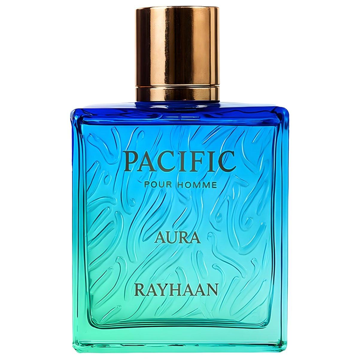 Rayhaan Pacific Aura Eau de Parfum für Herren – Citrus, Aromatisch, Minze, Amber, Frisch – 100 ml