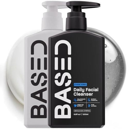 BASED Daily Skincare Duo – Reinigungsgel + Feuchtigkeitscreme für alle Hauttypen | Hormonsicher ohne endokrine Disruptoren
