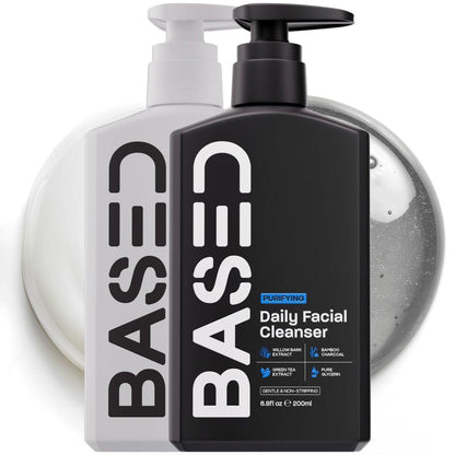 BASED Daily Skincare Duo – Reinigungsgel + Feuchtigkeitscreme für alle Hauttypen | Hormonsicher ohne endokrine Disruptoren