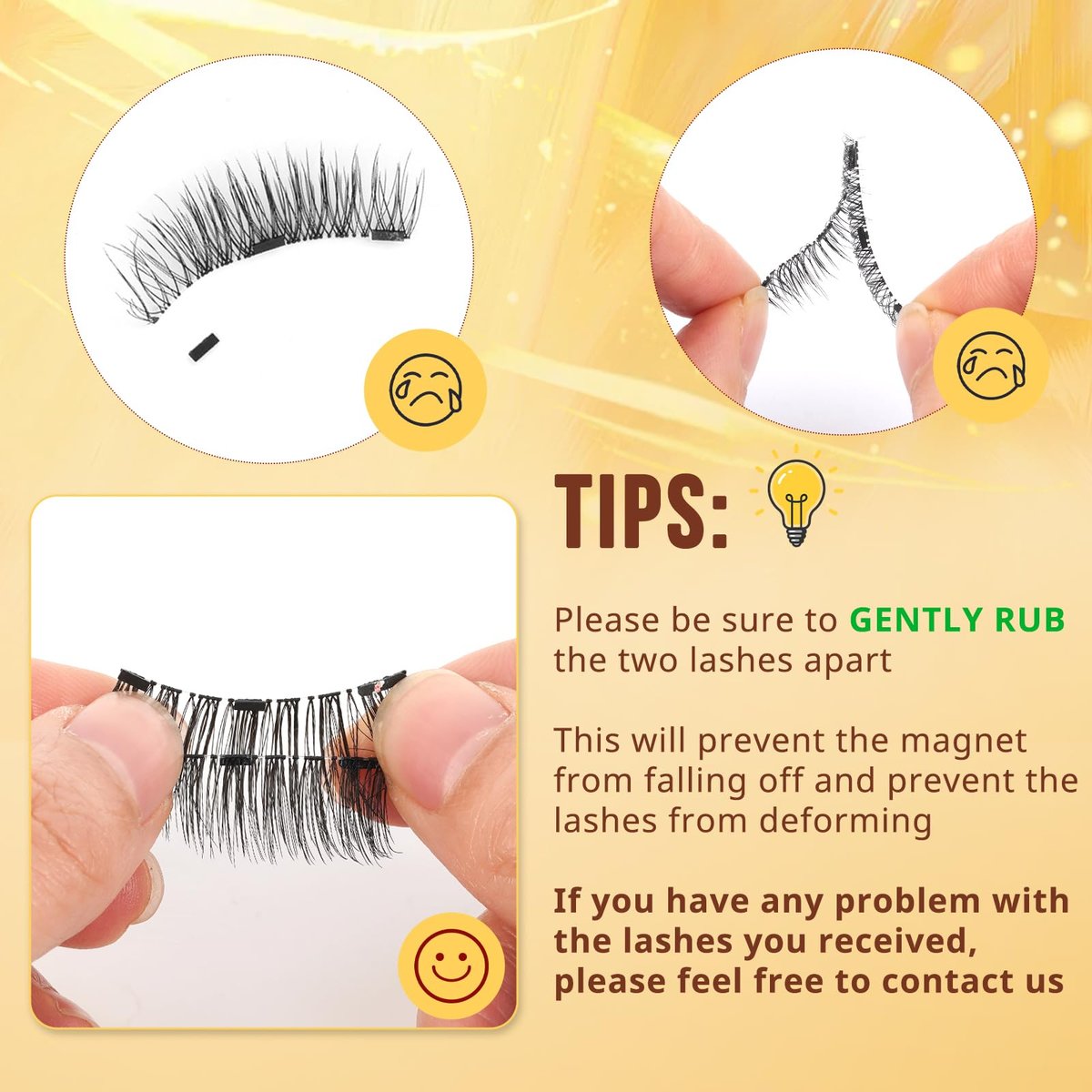 QUEWEL Magnetische Wimpern 2 Paar Wiederverwendbare Magnetische Wimpern mit Applikator Kein Kleber Katzenauge Natürlicher Look Wimpern-Cluster-Set Einfach zu Tragen und zu Entfernen (A08)