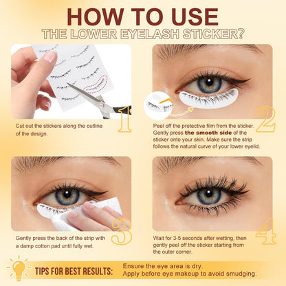 QUEWEL Magnetische Wimpern 2 Paar Wiederverwendbare Magnetische Wimpern mit Applikator Kein Kleber Katzenauge Natürlicher Look Wimpern-Cluster-Set Einfach zu Tragen und zu Entfernen (A08)