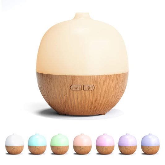 ARVIDSSON Aroma-Diffuser 100ml – Ultrasonischer Duftdiffuser mit Stimmungslicht, Mini-Diffuser für Ätherische Öle, Geschenk für Frauen, Holzmaserung