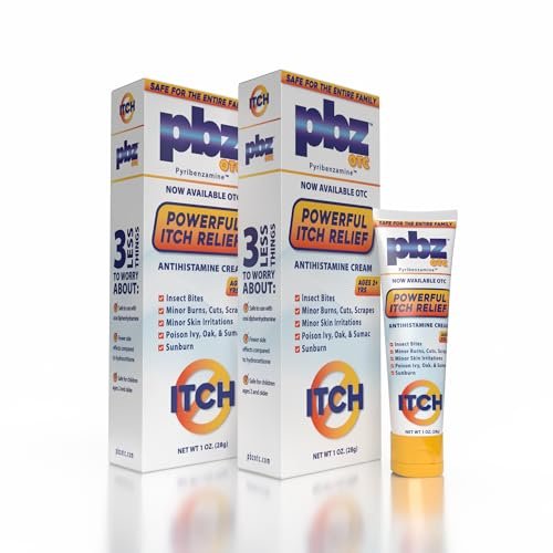 PBZ Antihistamin-Creme mit 1% Tripelennamin – Juckreizstillend, kindersicher, 2er-Pack (2 x 28 g)
