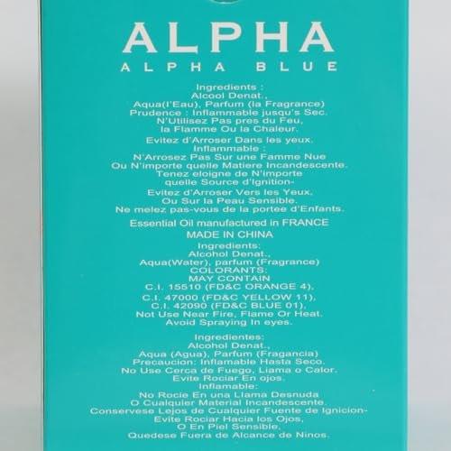 Alpha Blue Damenparfüm Eau de Parfum Blumig Fruchtig Frischer Duft Leicht 100ml 3,4 fl oz