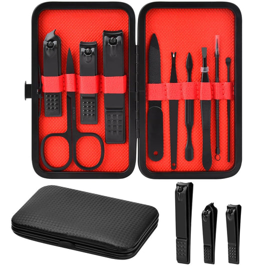 Maniküre-Set für Männer – Professionelles Nagelpflegeset aus Edelstahl – Geschenk für Vater, Ehemann, Bruder, Freund