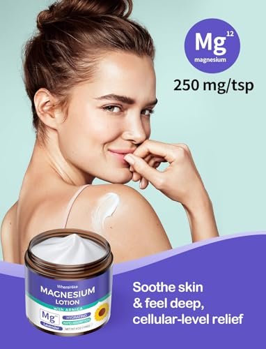 STILIP Magnesium Lotion mit Arnika – Magnesiumcreme für die Nachtpflege, leichte feuchtigkeitsspendende Körpercreme mit Lavendel, 114 g