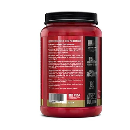 BSN SYNTHA-6 Premium Proteinpulver mit 6g Ballaststoffen, Molkenisolat, Micellares Kasein, Milchproteinisolat, 5g Fett, Vanilleeis, 14 Portionen, 1,45 Pfund (Verpackung kann variieren)