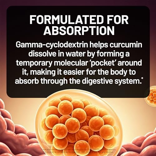 NatureWise Extra Starkes Kurkuma Curcumin 1000 mg mit wasserlöslicher Technologie für ultimative Absorption - 400 mg Curcuminoide für Immununterstützung - Vegan, Nicht-GVO, 60 Kapseln (30-Tage-Vorrat)
