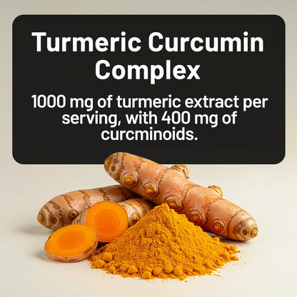 NatureWise Extra Starkes Kurkuma Curcumin 1000 mg mit wasserlöslicher Technologie für ultimative Absorption - 400 mg Curcuminoide für Immununterstützung - Vegan, Nicht-GVO, 60 Kapseln (30-Tage-Vorrat)