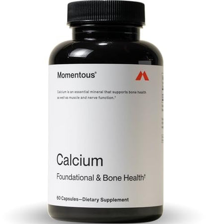 Momentous Calcium mit DimaCal Supplement - 250 mg Kapseln für grundlegende & Knochengesundheit - NSF zertifiziert für den Sport - glutenfrei - 60 Portionen