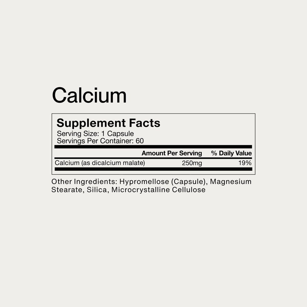 Momentous Calcium mit DimaCal Supplement - 250 mg Kapseln für grundlegende & Knochengesundheit - NSF zertifiziert für den Sport - glutenfrei - 60 Portionen