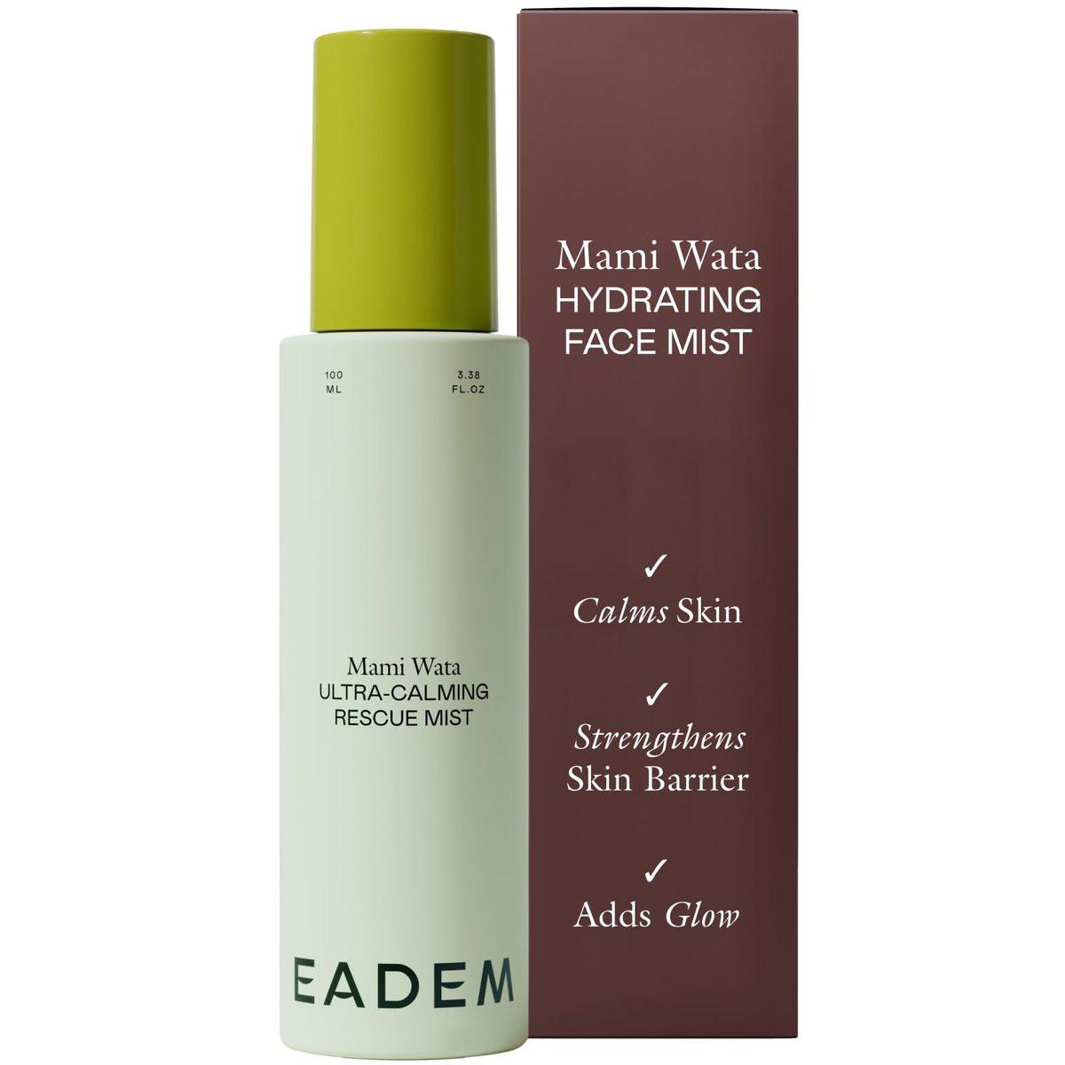 EADEM Mami-Wata Ultra Calming Rescue Mist – Beruhigender Gesichtsnebel mit Feuchtigkeitsspray, Barrier-Repair-Serum, Make-up Auffrischer, 100 ml
