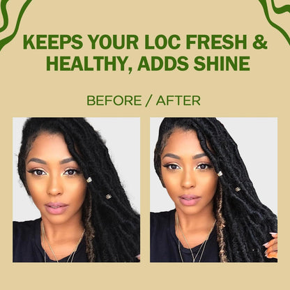 Goiple Loc Feuchtigkeitsspray für stumpfe, trockene Locs - Tägliches Passionsfrucht Haar- und Kopfhaut-Moisturizer für Dreadlocks, Locs, Microlocks, Braids - Leichtes erfrischendes Loc Spray gegen Frizz