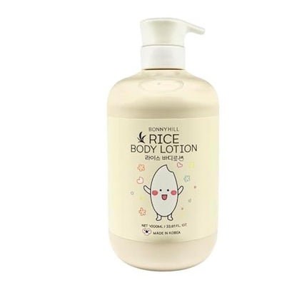 BONNYHILL Reis-Körperlotion – Feuchtigkeitsspendend und hauterneuernd, 1 Liter (33,81 FL OZ)